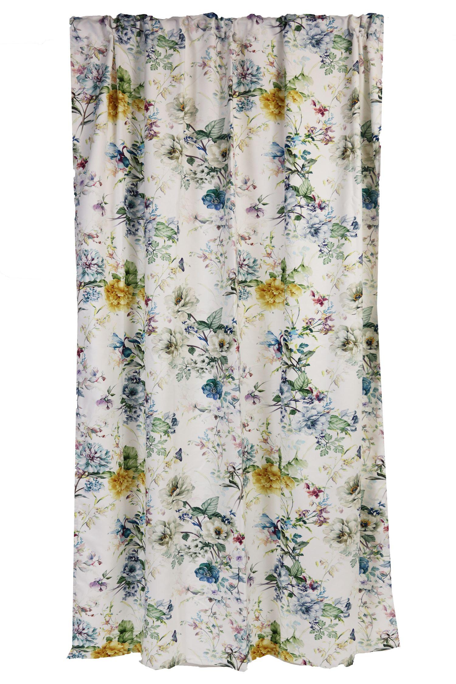 Draperie gata confecționată Rose - alb, textil (140/240cm)