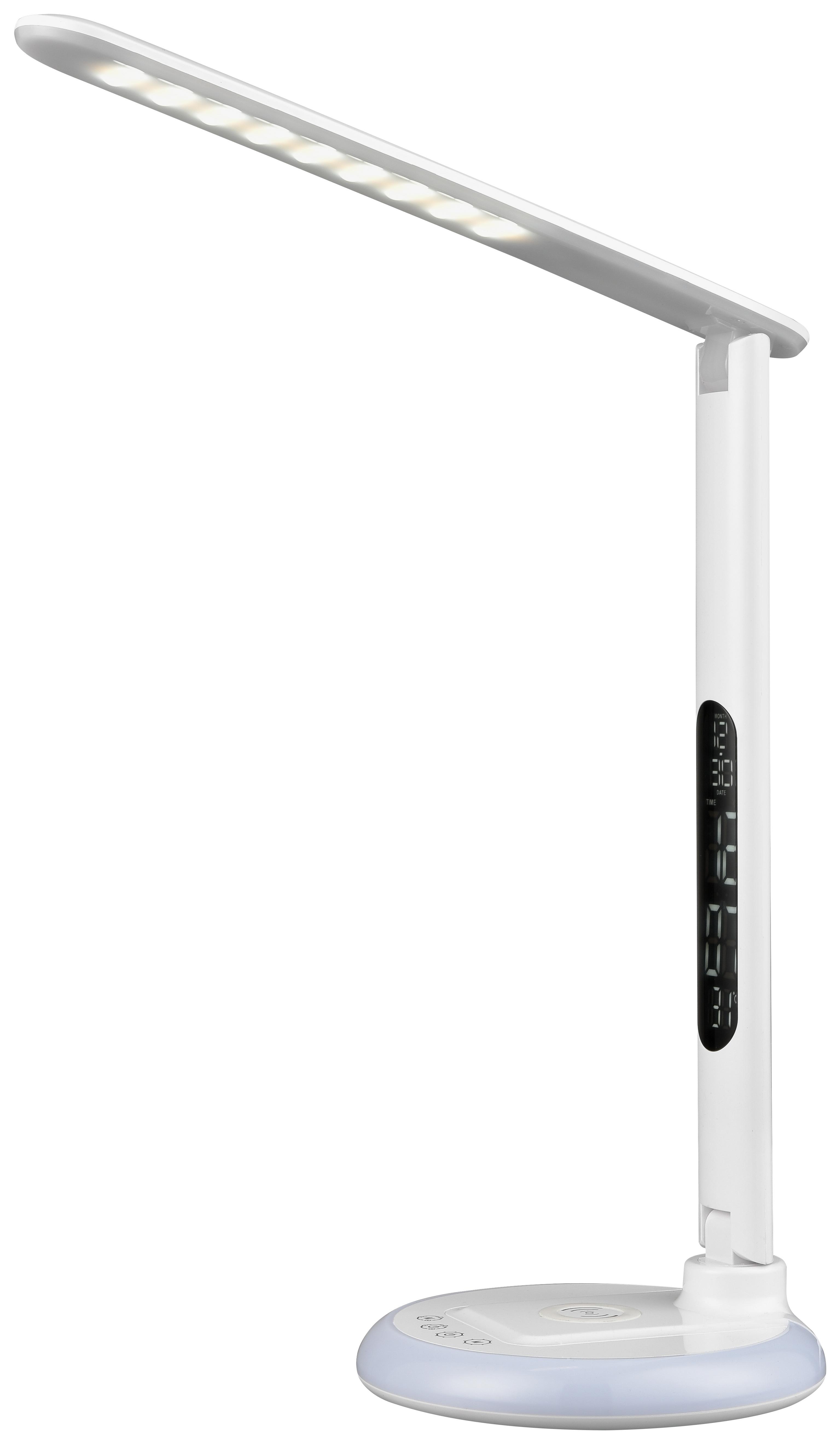 LED Íróasztali Lámpa Sandro - Fehér, modern, Műanyag (18/55cm) - Modern Living