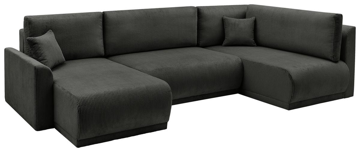 Coltar Kim - negru, Modern, lemn (146/313/160cm) - Modern Living