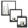 Wandboard in Schwarz - Schwarz, MODERN, Holzwerkstoff (34/29/23/34/29/23/11/15/19cm) - MÖMAX modern living