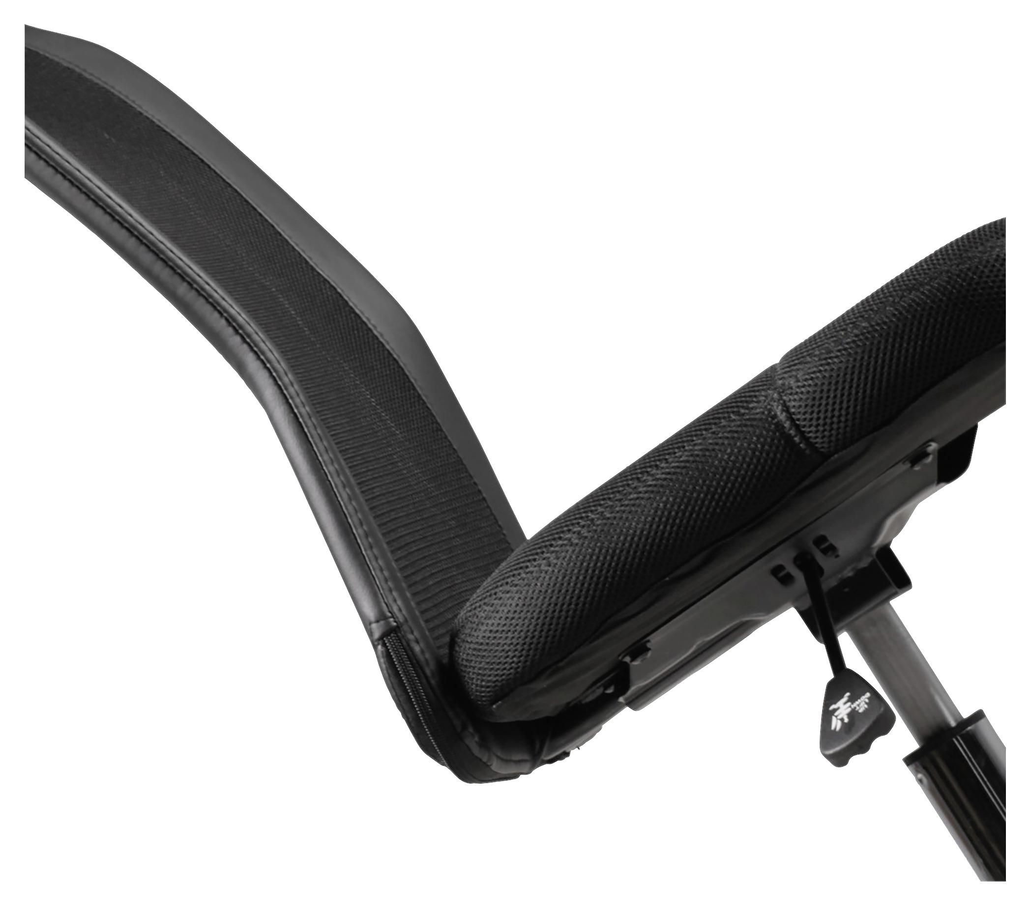 Jugenddrehstuhl Lukas ca.60x100x60cm Schwarz - Chromfarben/Schwarz, MODERN, Kunststoff/Textil (60/100/60cm) - MID.YOU