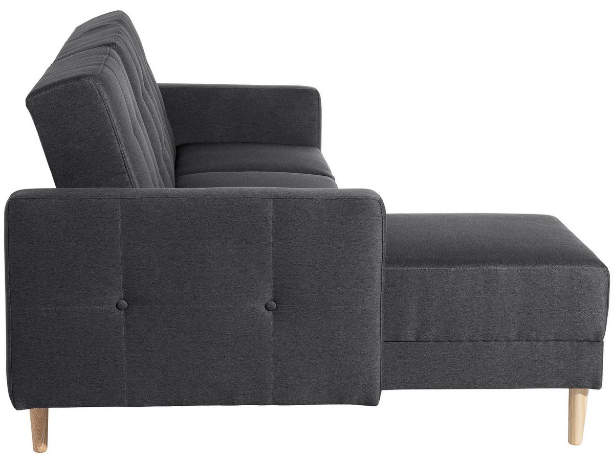 ECKSCHLAFSOFA EASY RELAX - Eschefarben/Graphitfarben, MODERN, Holz/Textil (223/152cm) - Max Winzer