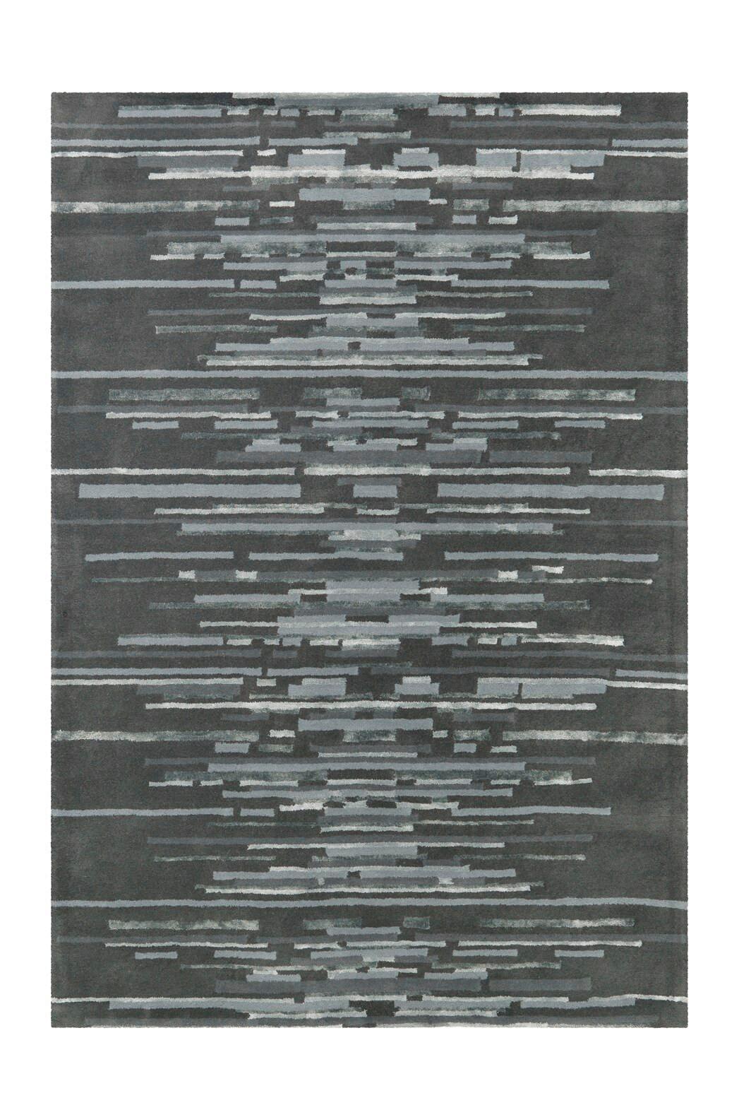 FLACHWEBETEPPICH SATIN 8059 ANTHRAZIT 170 X 240 - Anthrazit, Design, Textil (170/240cm) - Kayoom