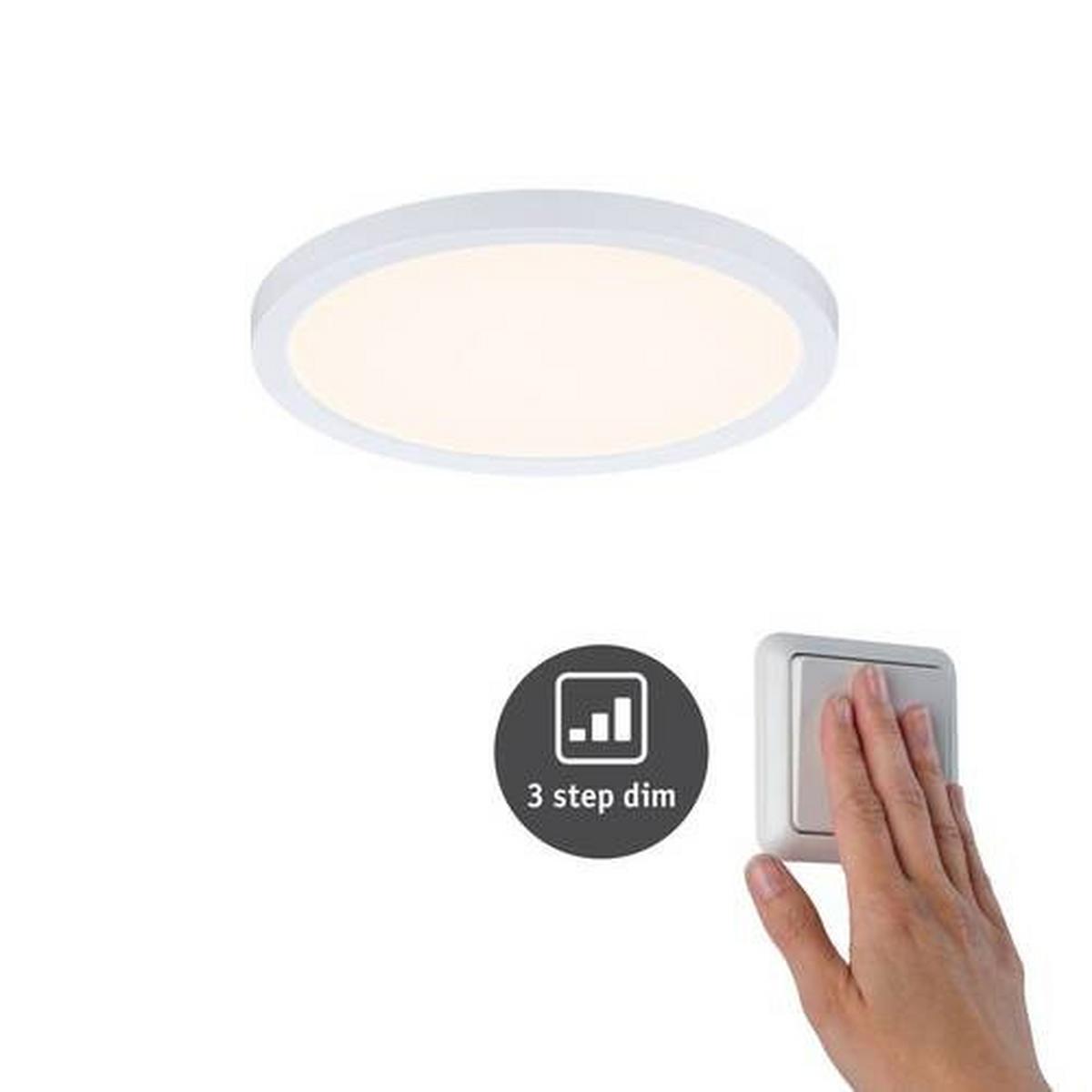 LED-Paneel Areo VariFit in Weiß max. 13 Watt - Weiß, Design, Kunststoff (17,5cm) - Paulmann