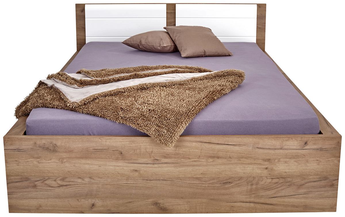 Pat Avensis New - alb/culoare lemn stejar, Konventionell, lemn (140/200cm) - Premium Living