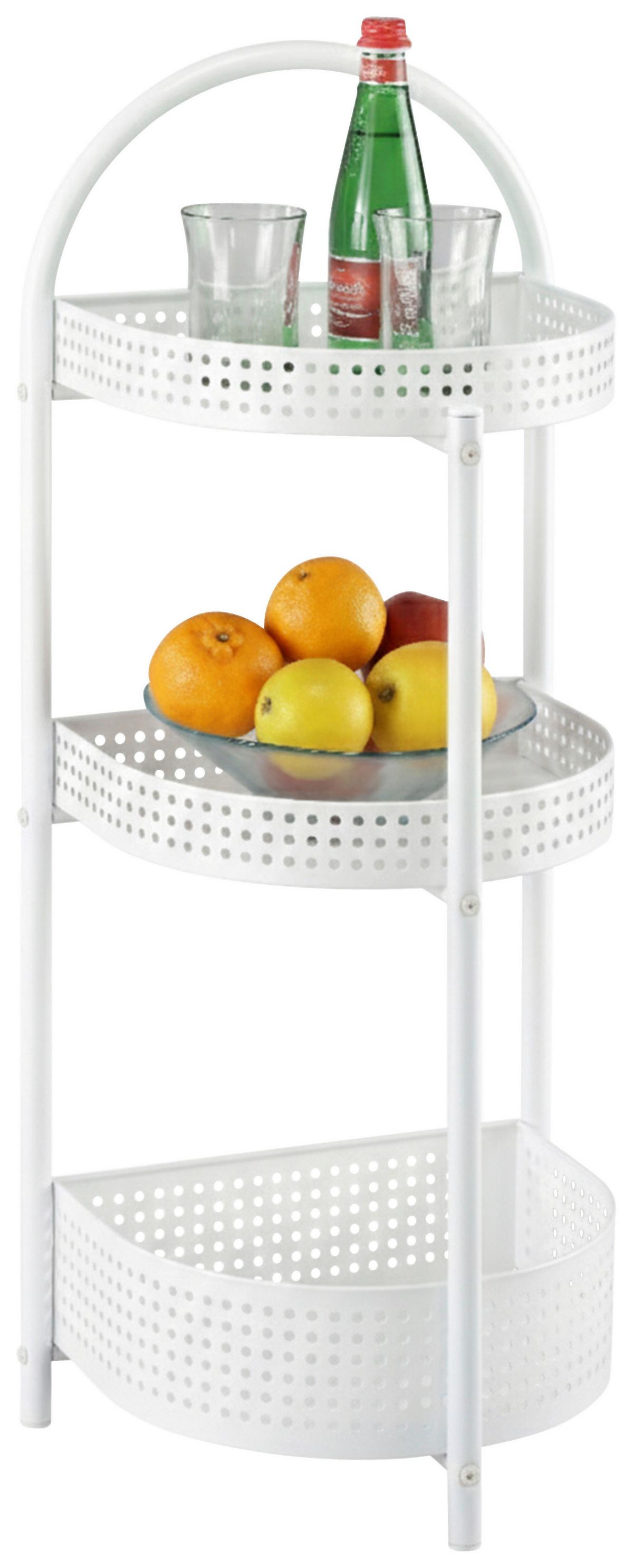 Regal Ancona Weiss Matt - Weiss, Modern, Metall (34/84.5/28cm) - Mömax