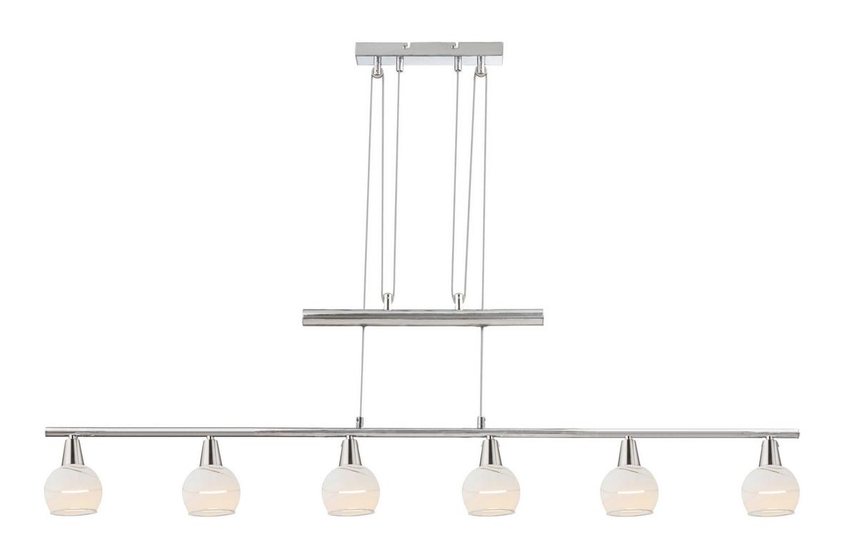 Viseča Led-svetilka Elliot, S Sijalko - Basics, kovina/steklo (90/9,8/160cm) - Globo
