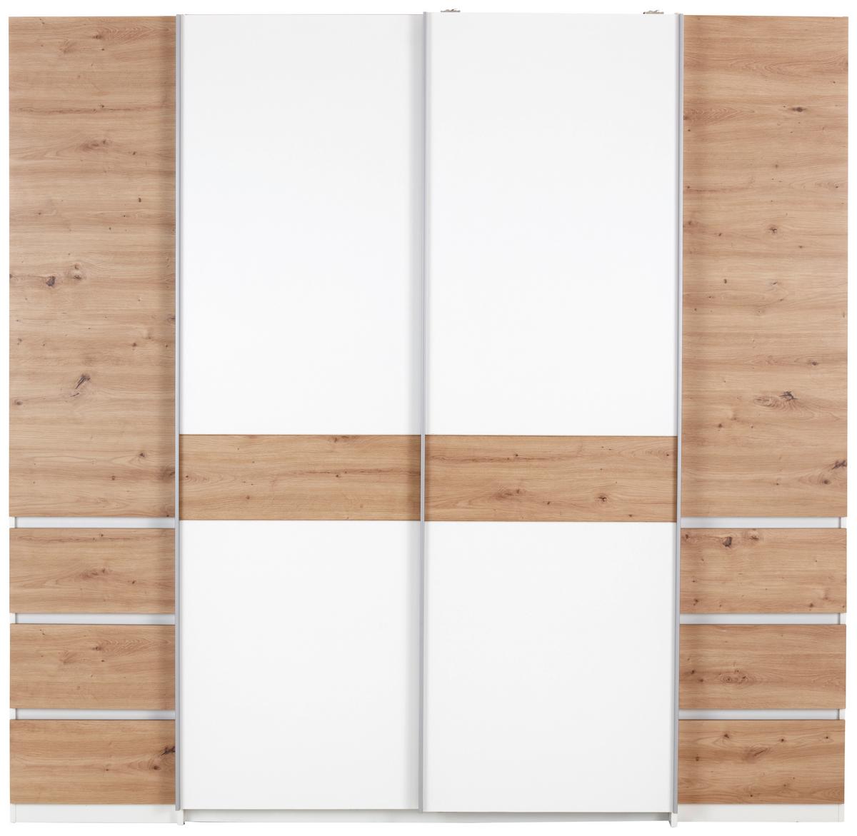 Ormar S Klasičnim Vratima Fabio - bijela/hrast Artisan, Konvencionalno, drvni materijal (215/215/61,9cm) - Based