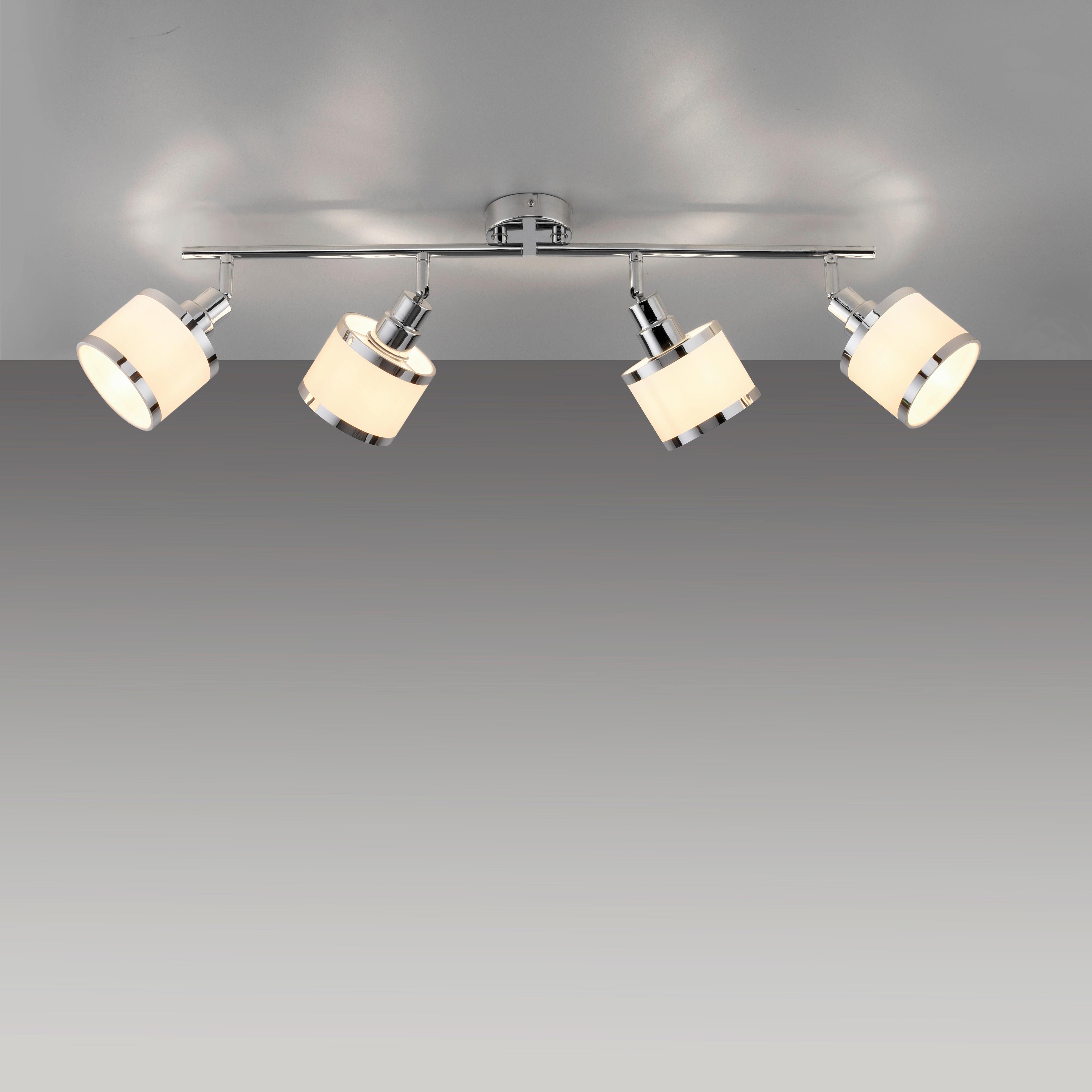 LED-Deckenleuchte Accor in Chromfarben max. 25 Watt - Chromfarben, MODERN, Kunststoff/Metall (78/78/13-22cm)
