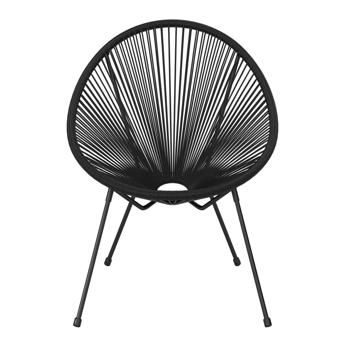 Stolica Uno 1 - crna, Osnovno, metal/plastika (71/89/76cm) - Mömax