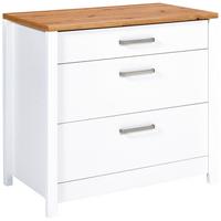 Konyhaszekrény Főzőlaphoz Sicilia - Artisan tölgy/ezüstszínű, Romantik / Landhaus, faalapú anyag/fém (100/92/60cm) - Mömax