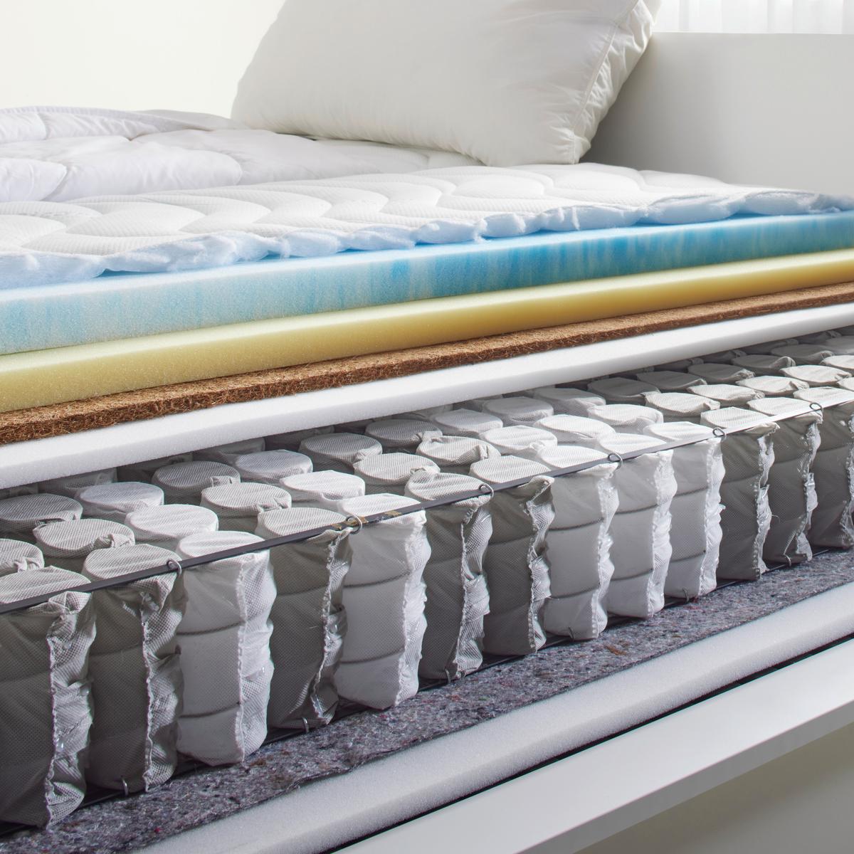 Taschenfederkernmatratze Kokos Feel ca. 140x200cm - Weiss, Textil (140/200cm) - Premium Living