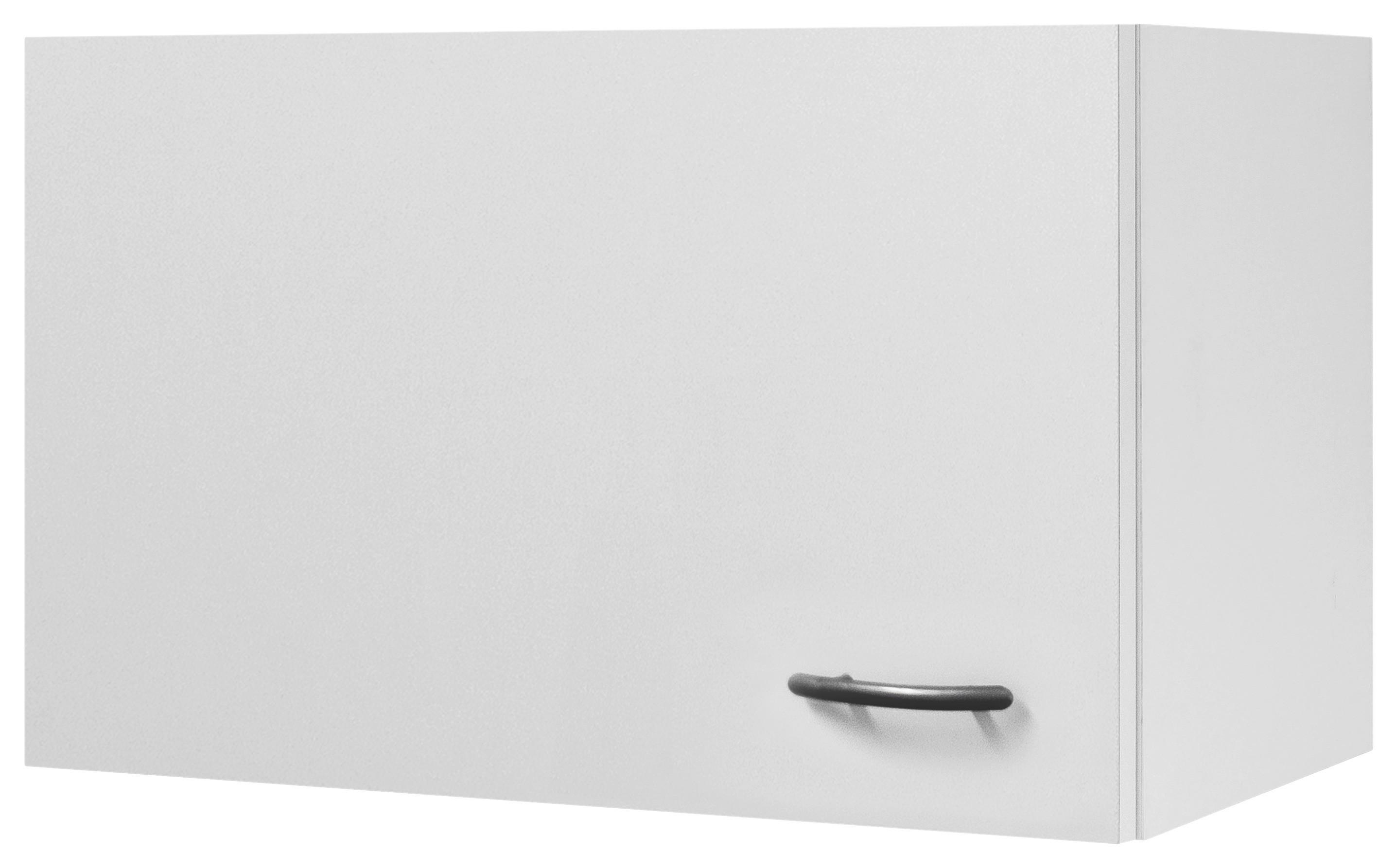 Küchenoberschrank "Wito" , Weiß - Edelstahlfarben/Weiß, Holzwerkstoff/Kunststoff (60/32/32cm) - FlexWell
