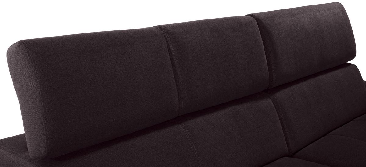 Kutna Garnitura Perry - srebrne boje/patlidžan, Design, tekstil/drvo (292/183cm) - Modern Living