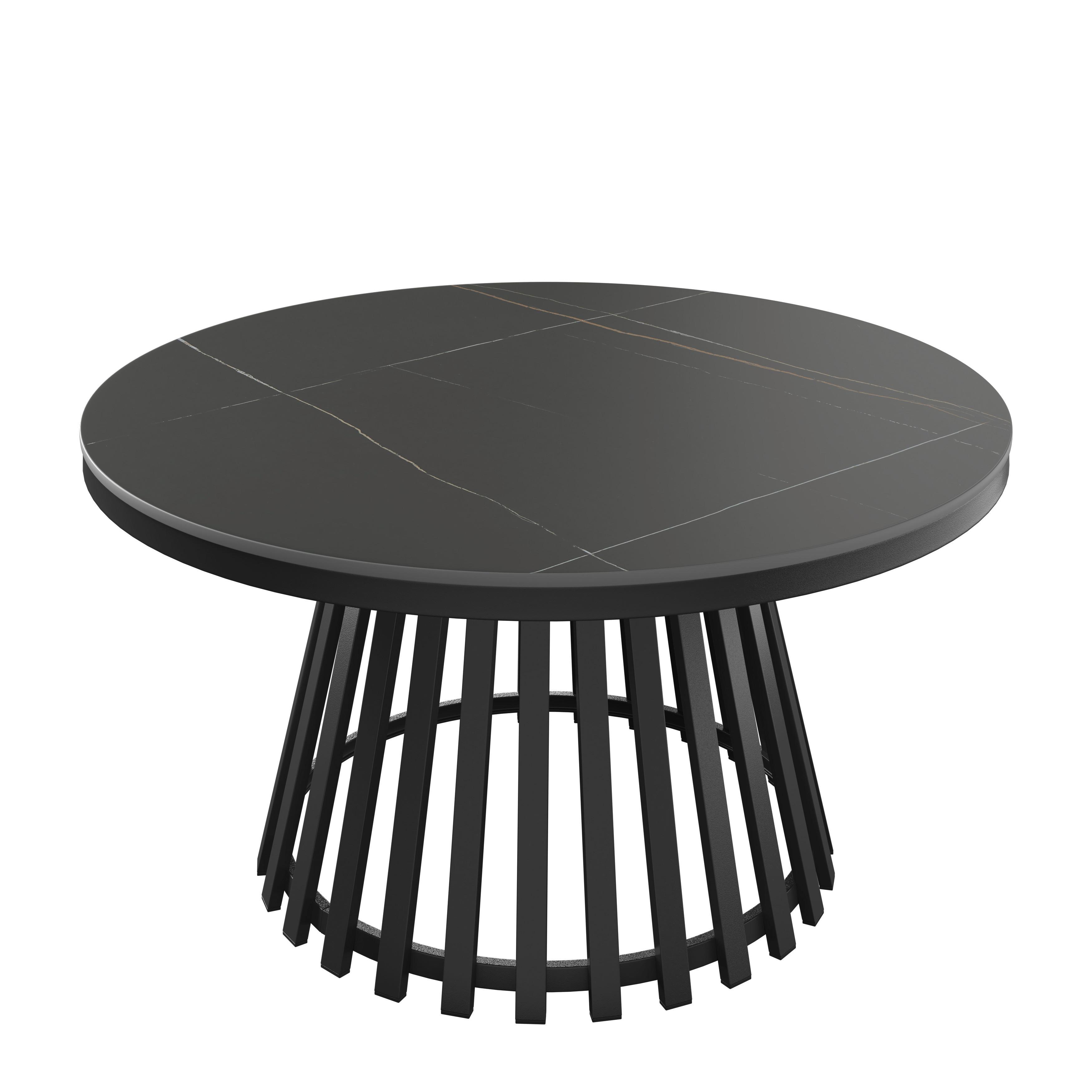 SOFFBORD PELA - svart, Modern, metall/trämaterial (90/45cm) - Bessagi Home