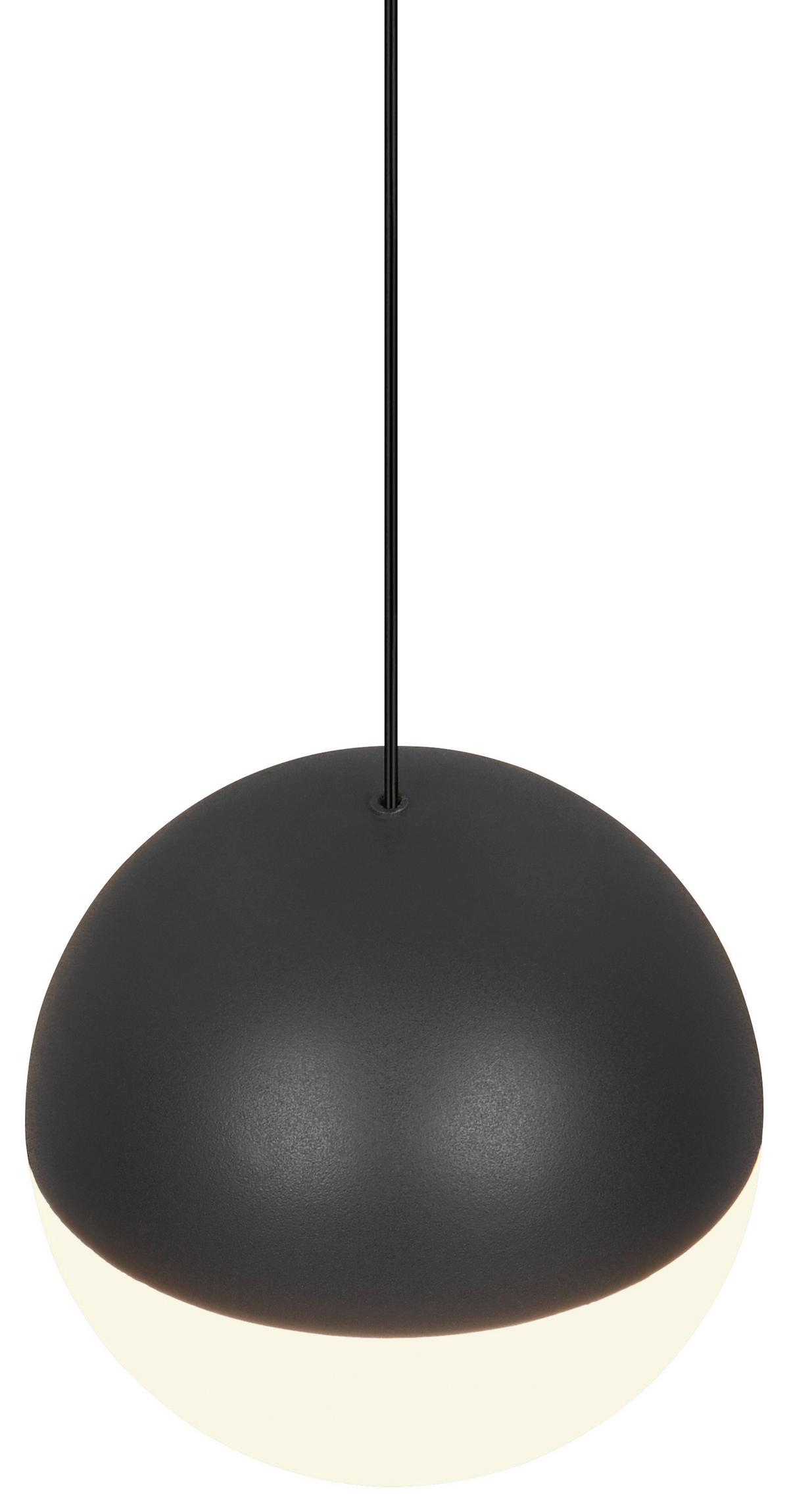 Led Függőlámpa Sestine 1 Égős - fekete/fehér, Modern, műanyag/fém (11/150cm) - Mömax