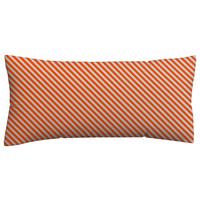 Kopfpolsterbezug Woven Satin Rot/Hellgrau ca. 40x80cm - Rot/Hellgrau, Basics, Textil (40/80cm) - Schlafgut