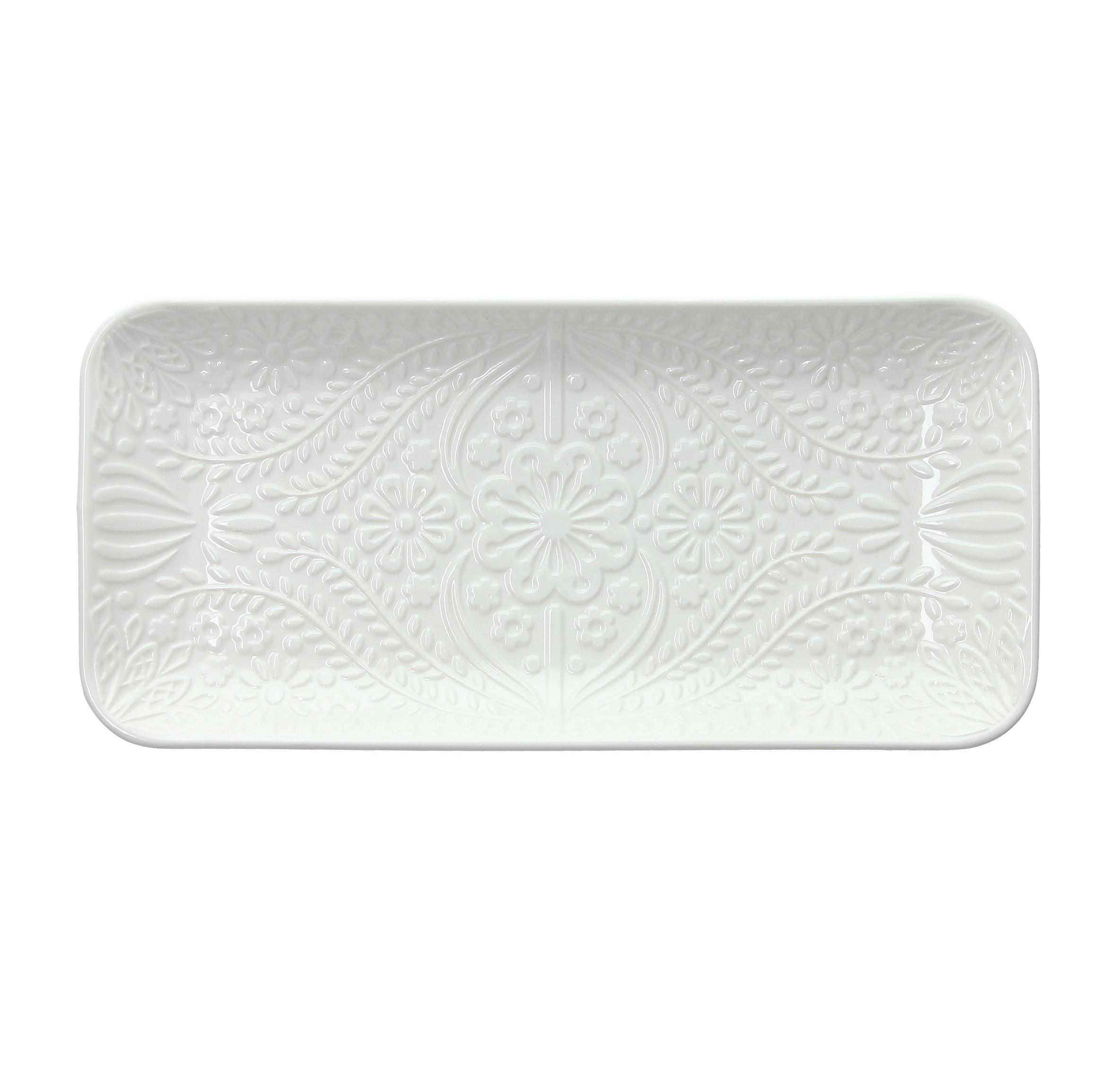 Servirni Pladenj Copenaghen - bela, Basics, keramika (25/12cm) - Tognana