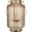Laterna Sarah - siva/temno zelena, Moderno, kovina/steklo (14,1/24cm) - Mömax modern living