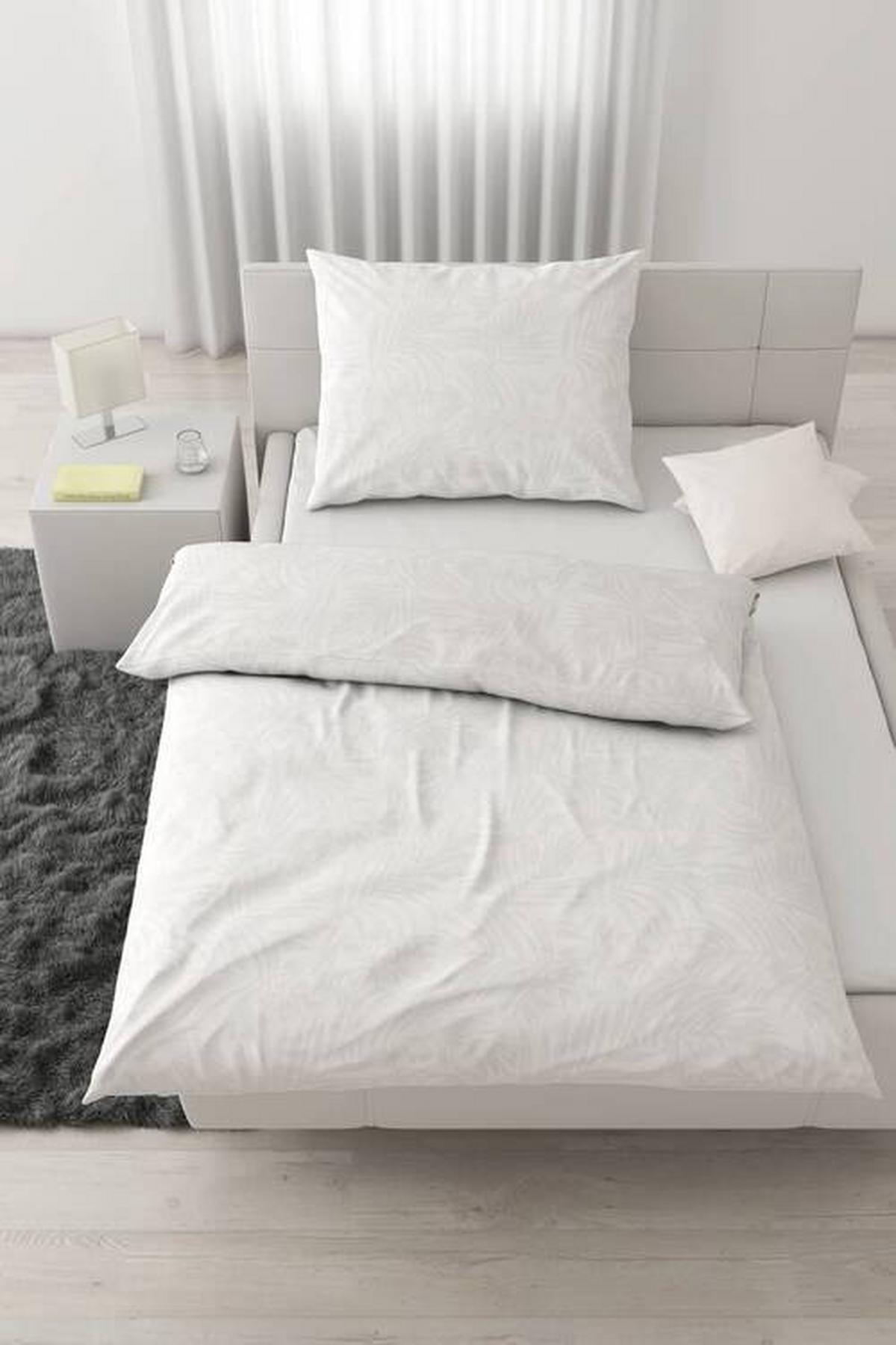 Lenjerie de pat Corinne, cca. 50x70/140x200cm - alb, Romantik / Landhaus, textil (140/200cm) - Mömax