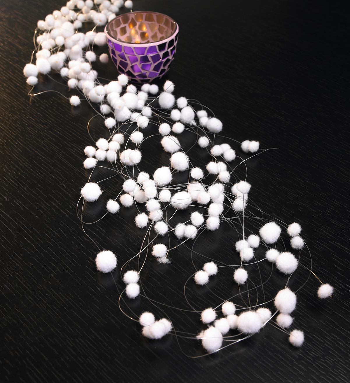 KULE OZDOBNE 474003 - biały, Basics, tworzywo sztuczne (90/200/3cm)