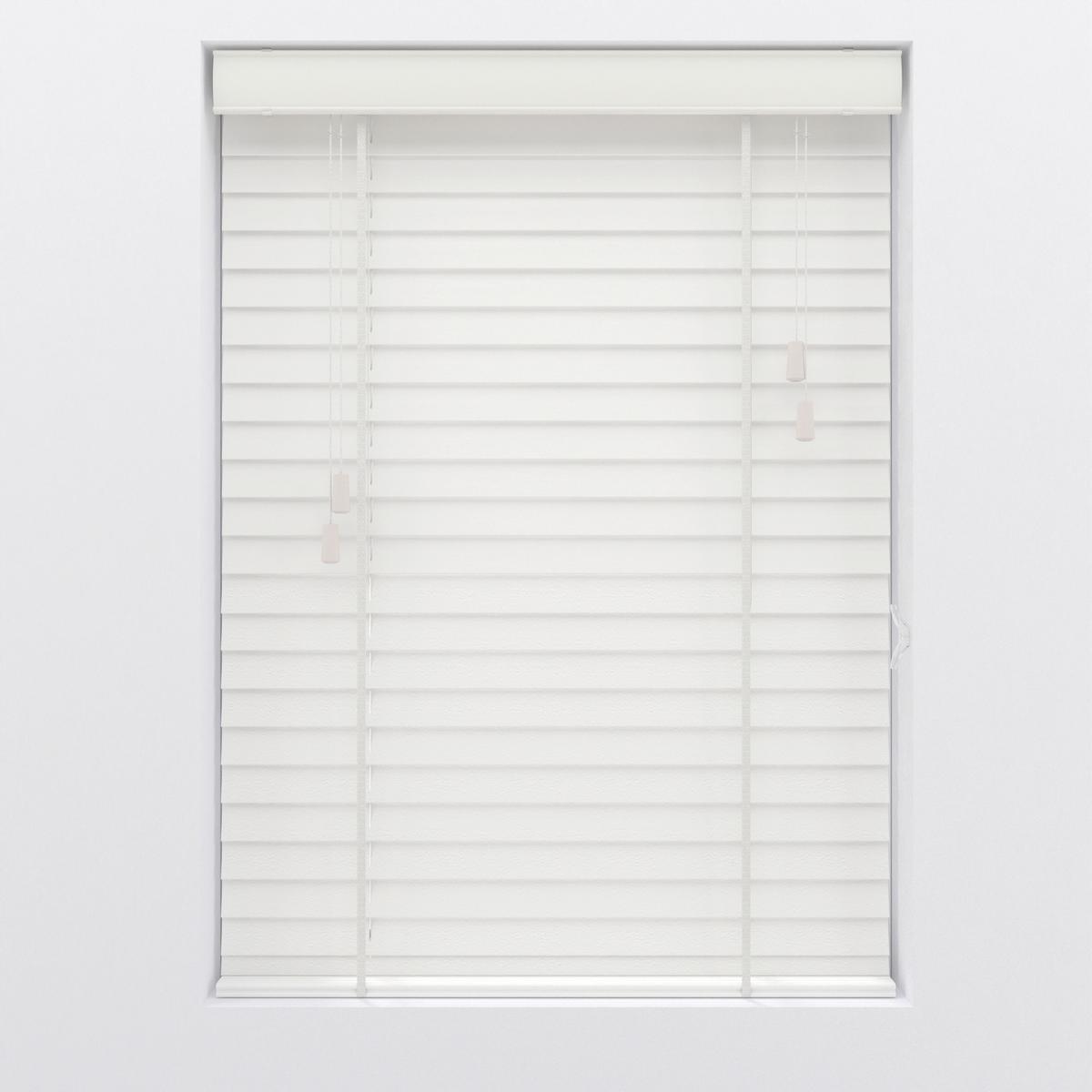 Jalousie Venetian Weiß ca. 75x175cm - Weiß, Natur, Holz (75/175cm)