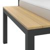 LOUNGEGRUPP ARIANNA - svart/cremefärgad, Modern, metall/textil (146/76/75cm) - Bessagi Garden
