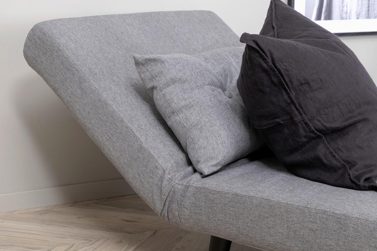 SCHLAFSESSEL VICKY - Schwarz/Grau, Design, Textil/Metall (70/88/80cm) - Livetastic