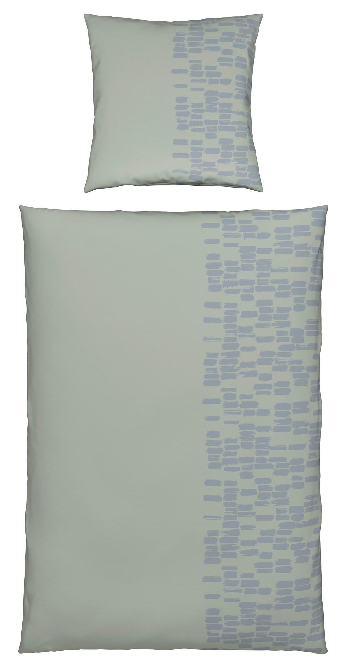 Bettwäsche Brush Strokes Grau ca. 135x200cm - Grau, Textil (135/200cm) - Modern Living