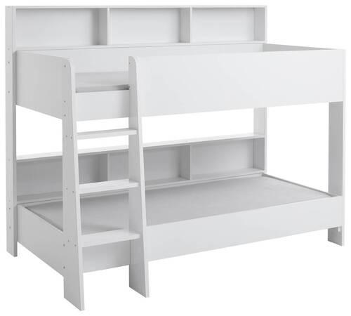 Pograd Sarah, Bela, 2x Ca. 90x200cm - bela, Konvencionalno, leseni material (90/200cm) - Modern Living