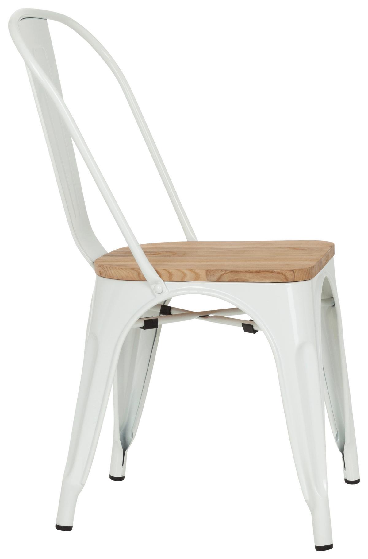 Stol Vantaggio Comfort W, Bela, Brest - bela/temno rjava, Basics, kovina/les (44/84/54cm) - MID.YOU