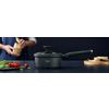 KASTRULL BLACK LINE - klar/svart, Klassisk, metall/glas (18/8,5cm) - Gourmesto