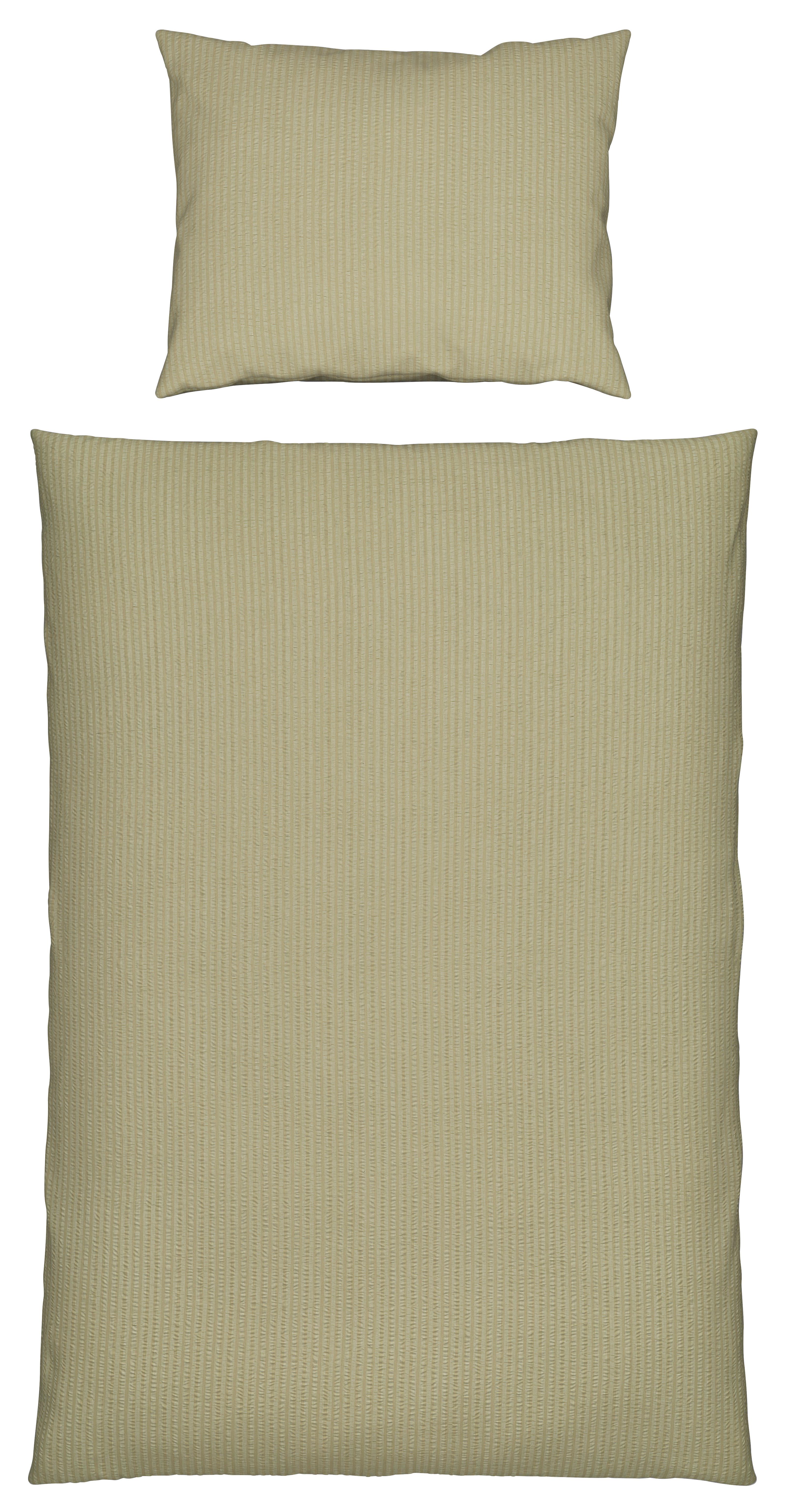 BETTWÄSCHESET BABS - Olivgrün, Modern, Textil (160/210cm) - Modern Living