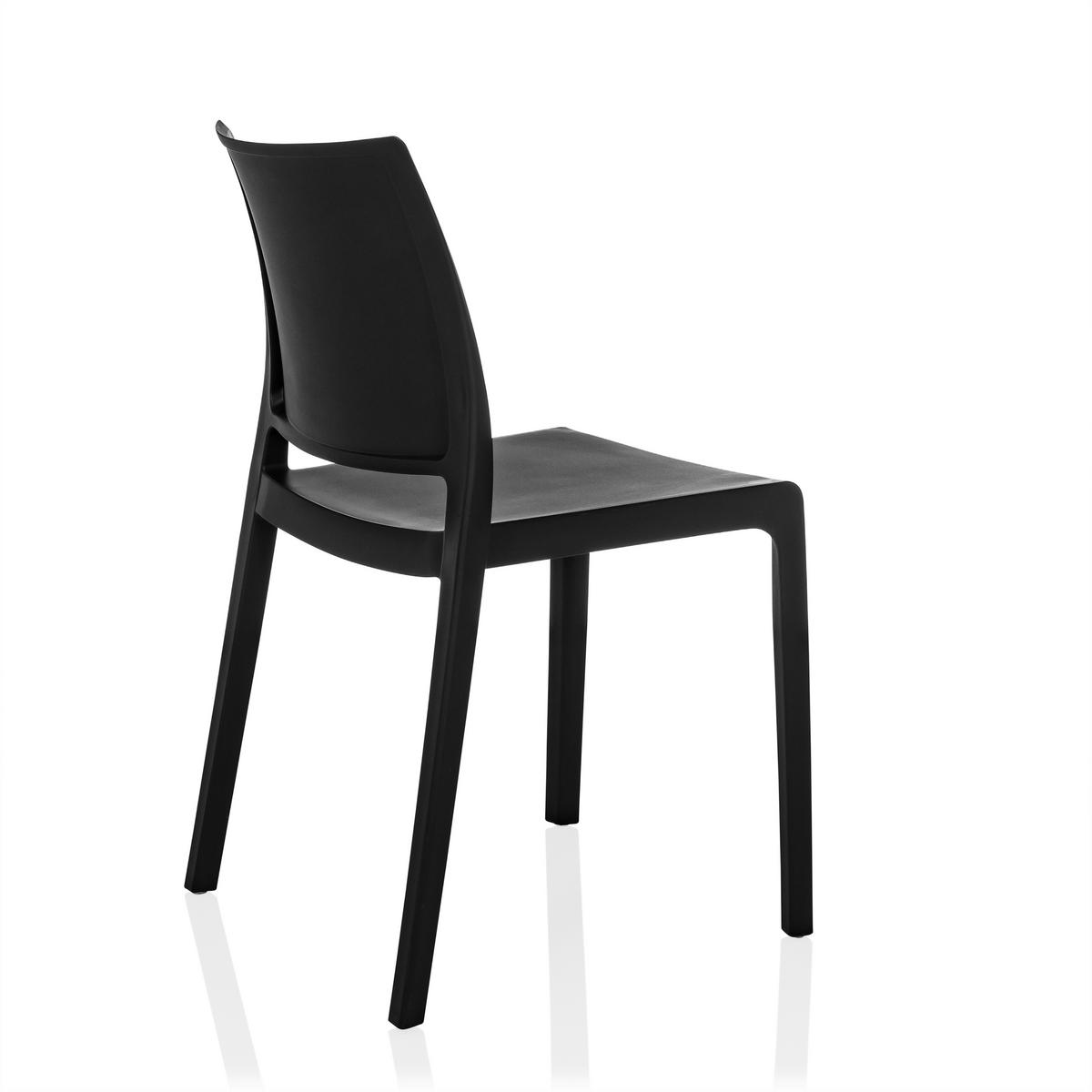 Stol T37 V, Črna - črna, Moderno, umetna masa (47/80/51cm) - MID.YOU