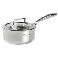 Cratiță Cu Coadă Sascha Cca. 1,4 L - argintiu/transparent, Konventionell, sticlă/metal (16/7,5cm) - Mömax