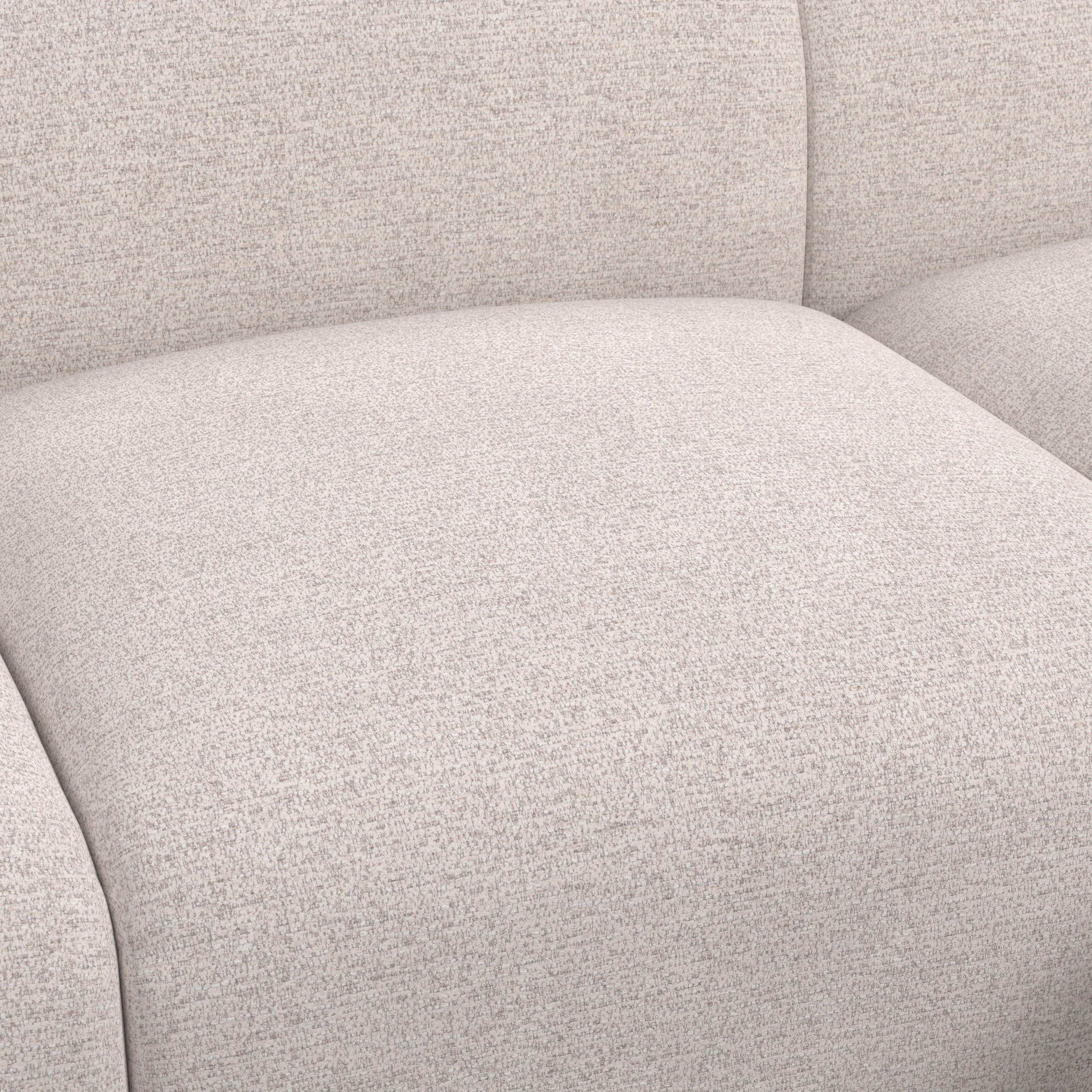 HÖRNSOFFA MARLO - svart/cremefärgad, Modern, trä/textil (263/162cm) - Bessagi Home