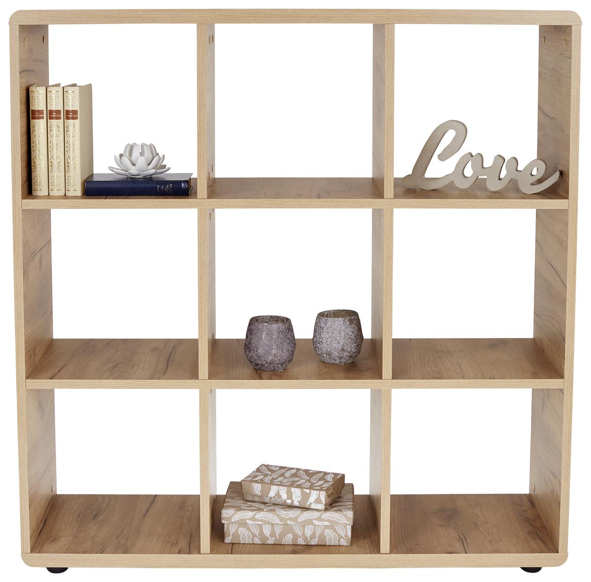 Etajeră Fontana FTR01 - culoare lemn stejar, Modern, material pe bază de lemn (108,8/110,2/35cm) - Modern Living