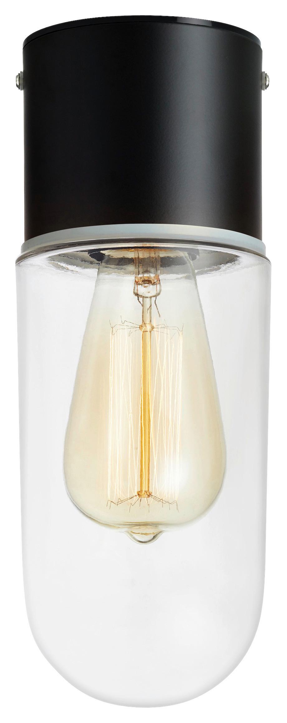 Deckenleuchte Zen max. 15 Watt - Klar/Schwarz, Basics (10/10/26cm) - Markslöjd