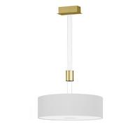 LAMPA WISZĄCA LED TOULOUSE - kolor mosiężny/biały, Modern, tworzywo sztuczne/metal (18/150cm) - Wofi