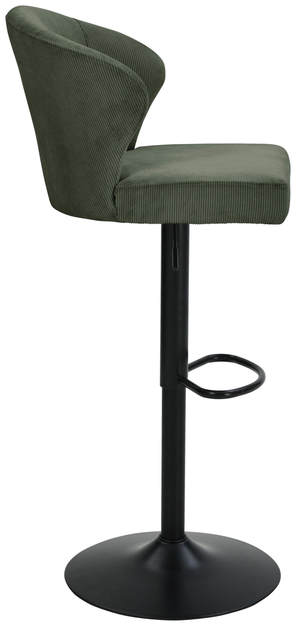 Taburet de bar JANA - bej/verde, Modern, lemn/metal (55/1160/58cm) - Based
