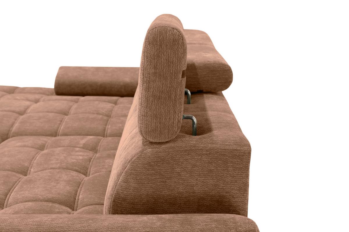 Coltar VEGAS - teracotă, Design, lemn/textil (173/294cm) - Modern Living