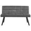SITTBÄNK COOPER - grå/svart, Modern, metall/textil (140/85/60cm) - Mömax