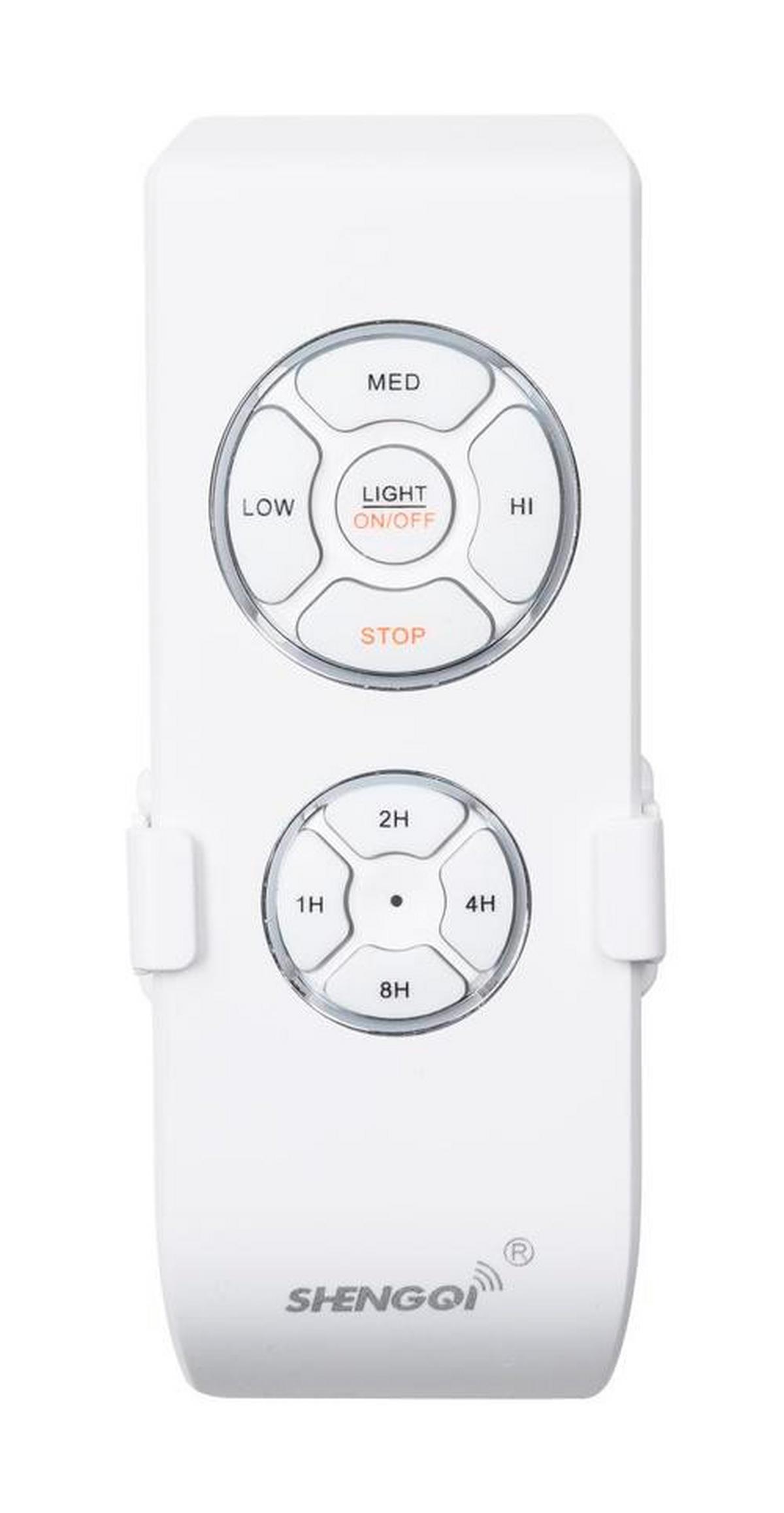 Stropni Ventilator 0351 - opal/prosojno, Moderno, kovina/umetna masa (100/65cm) - Globo