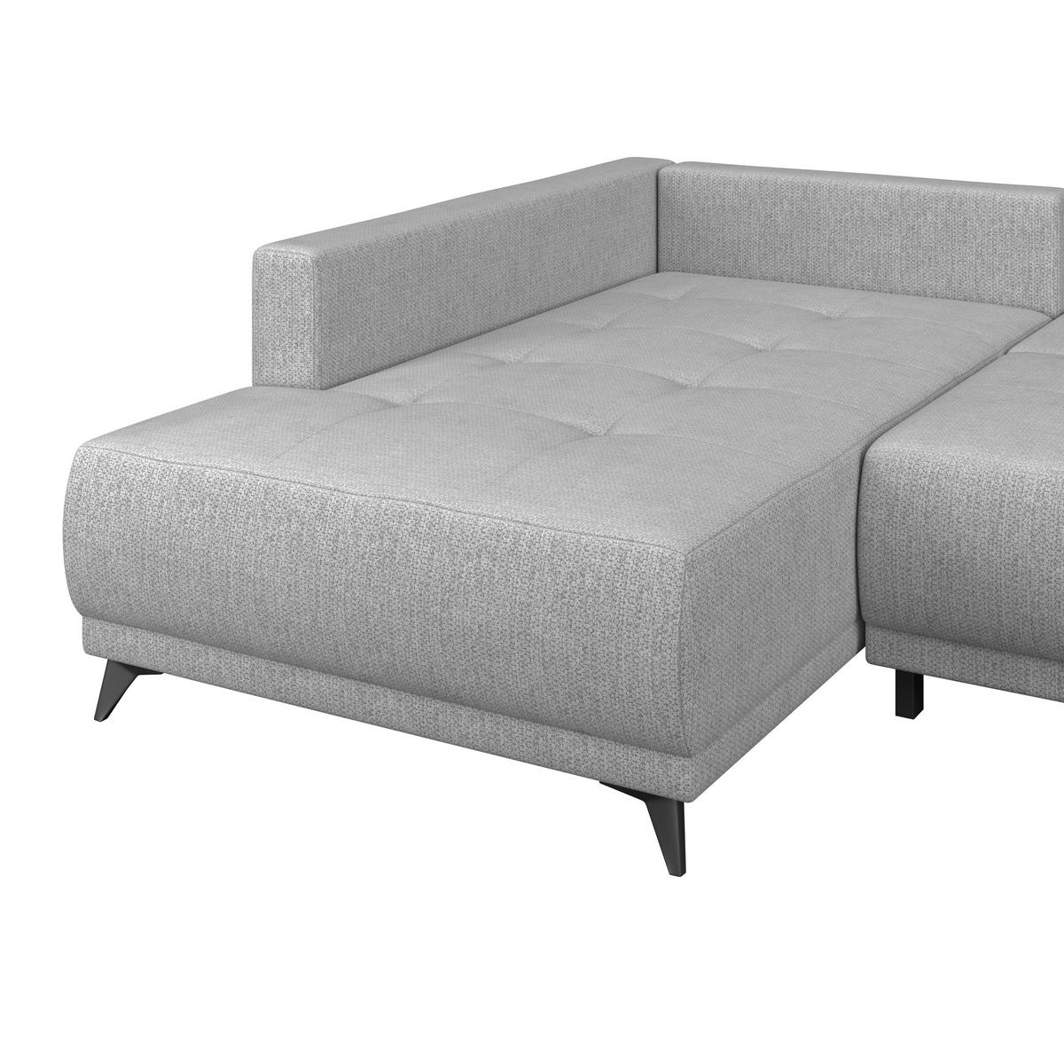 Kutna Garnitura Texas - siva/crna, Konvencionalno, drvo (203/259cm)