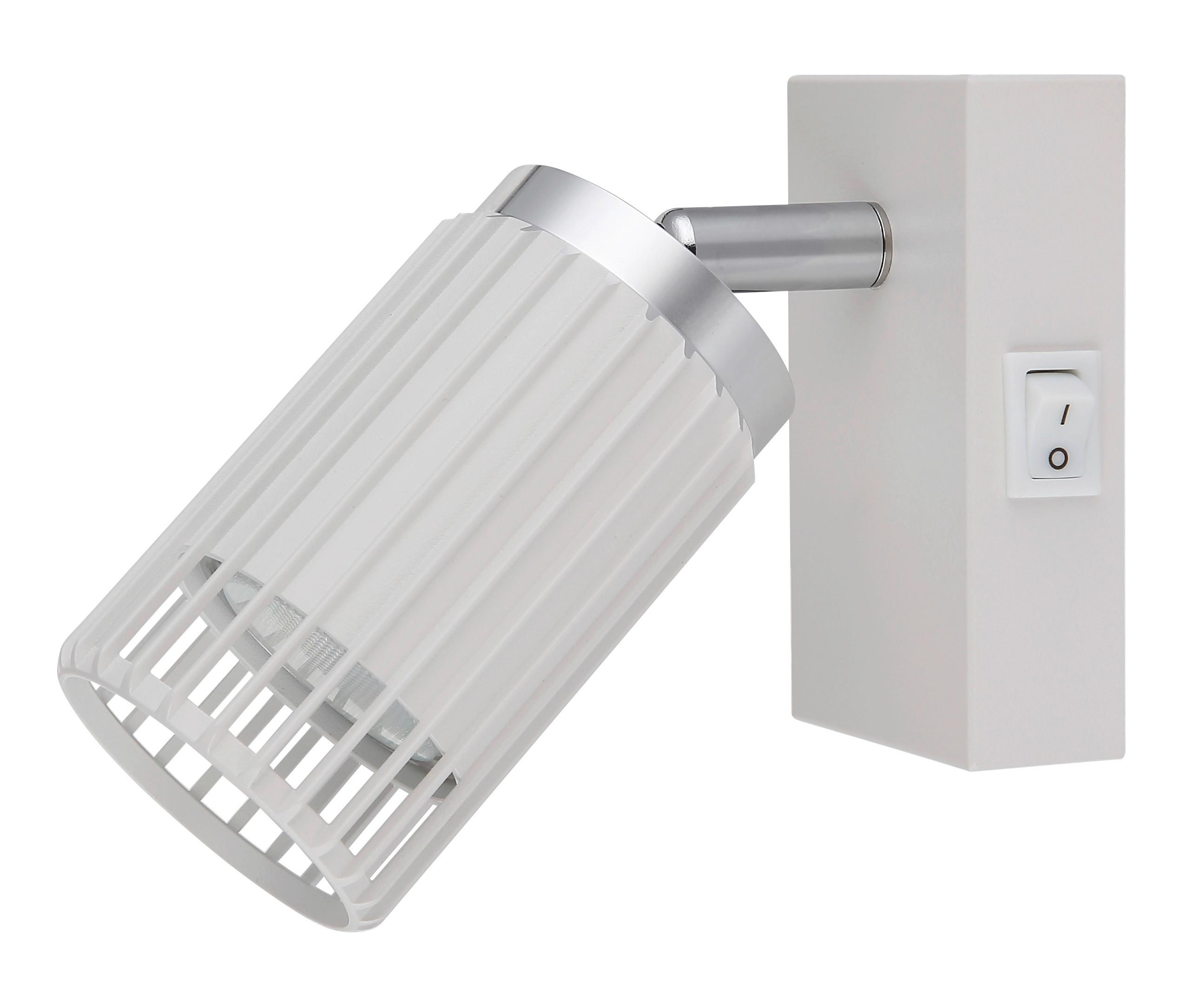 STRAHLER 57906-1W KORBEN - Chromfarben/Weiss, Design, Metall (7/12cm) - Globo