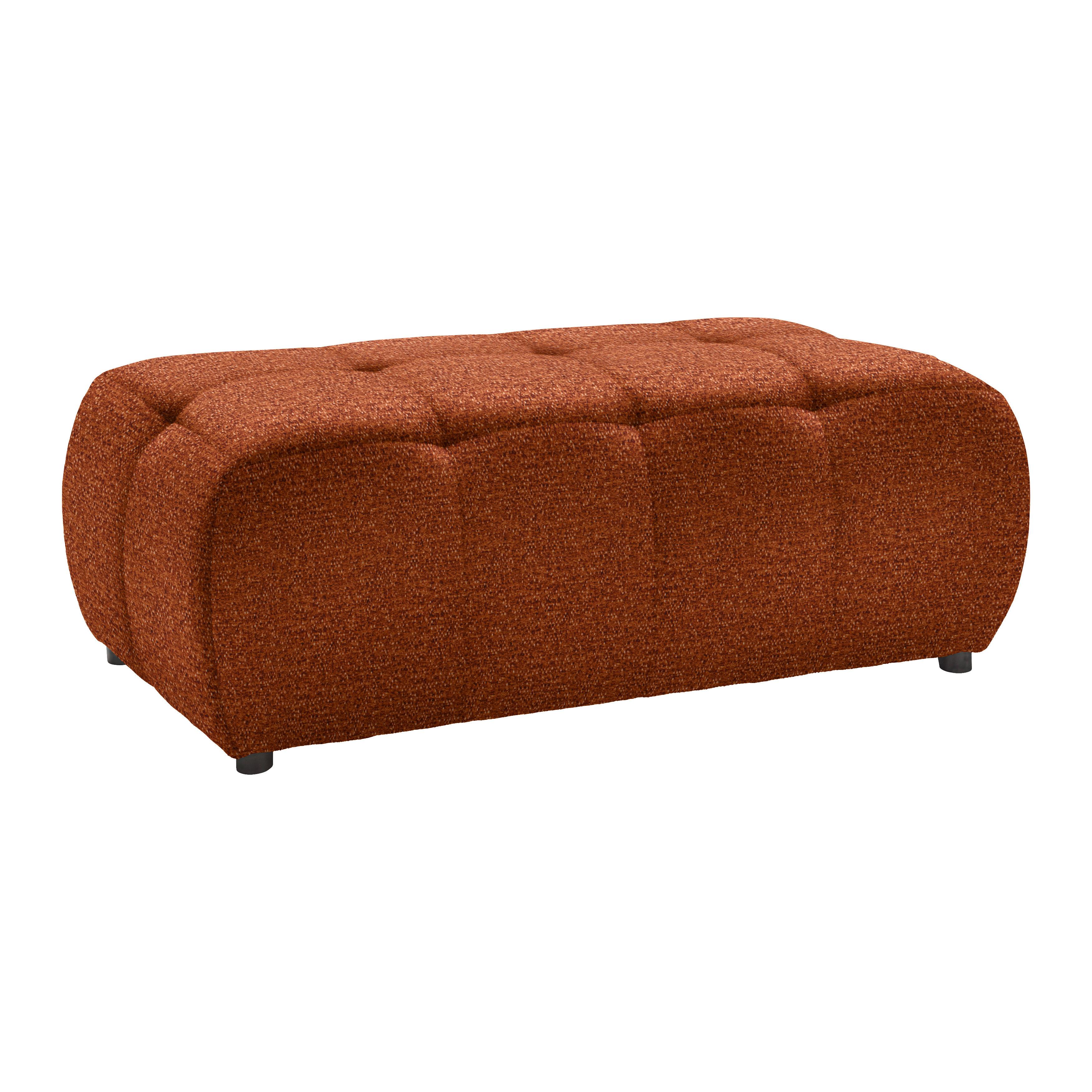 Tabure Sofi - boje hrđe/crna, Moderno, tekstil (128/48/70cm) - Premium Living
