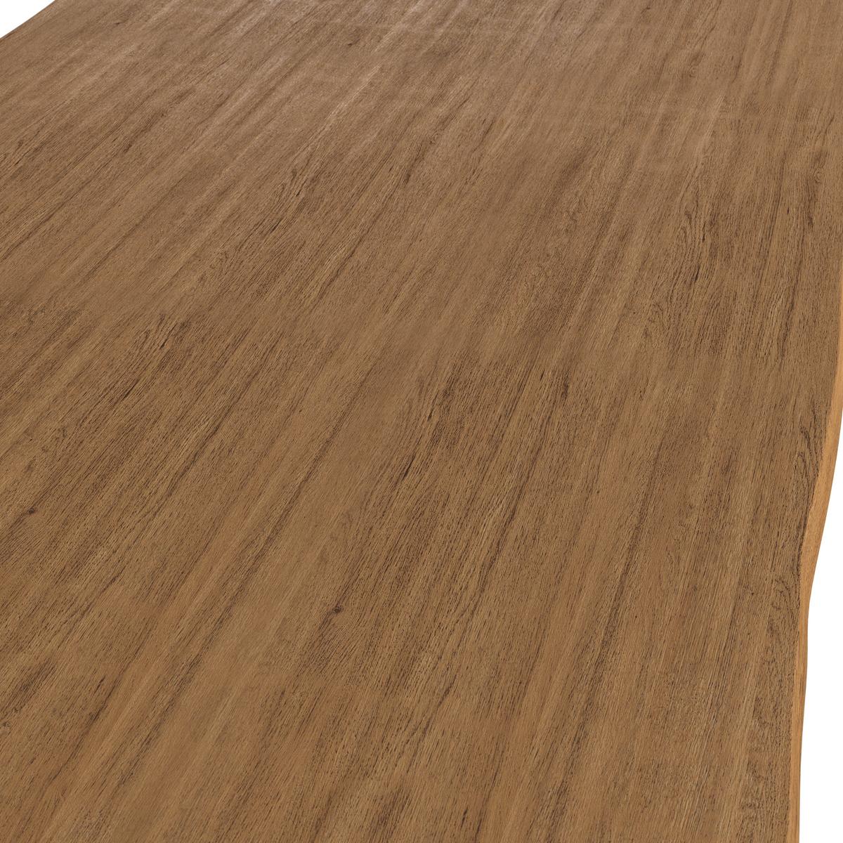 Esstisch Yola in Holz Eiche massiv ca. 200x100 cm - Eichefarben, MODERN, Holz/Metall (200/100/76cm) - Bessagi Home