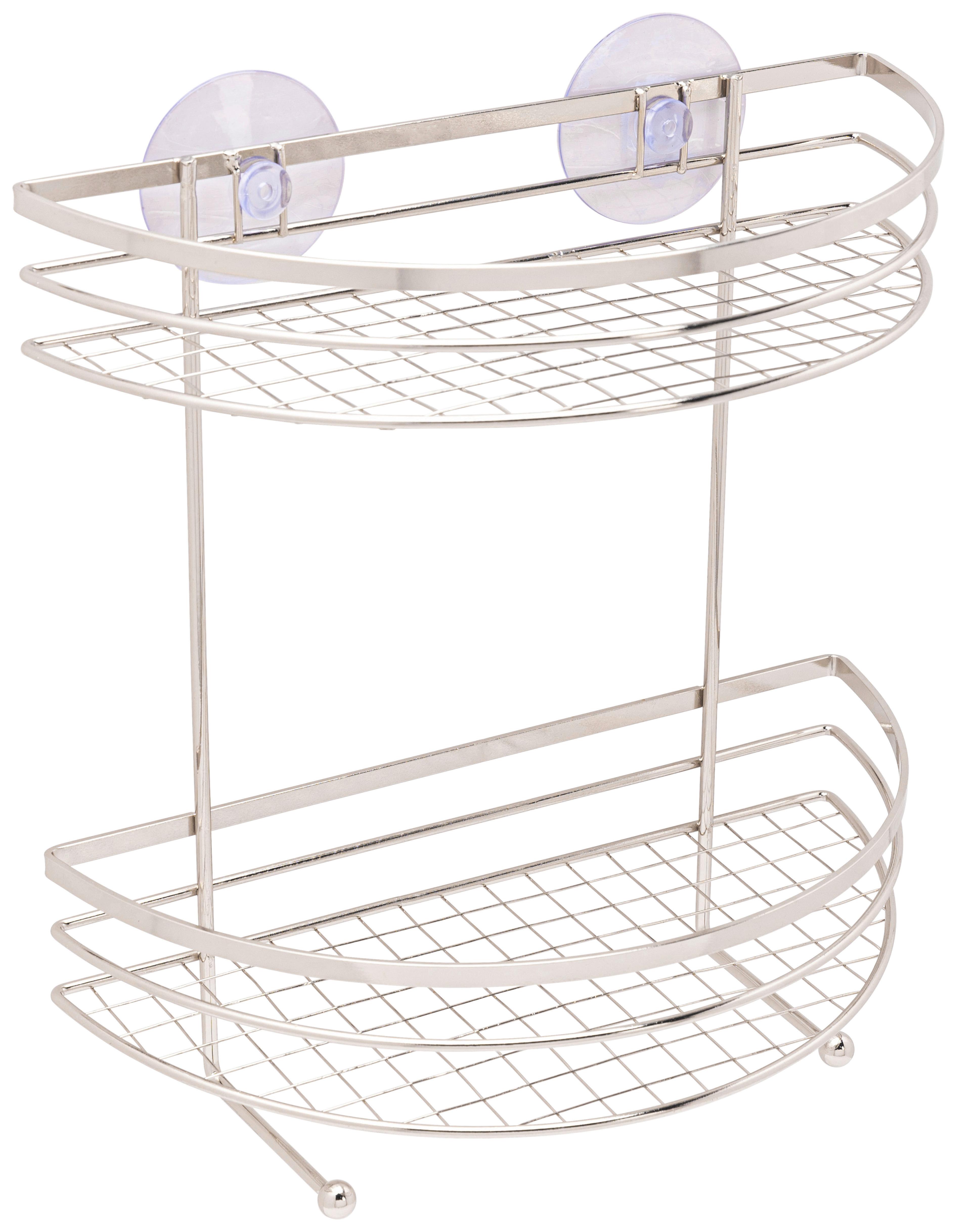 Etajeră Nizza - culoare crom, Konventionell, metal (24/12/25cm) - Ondega