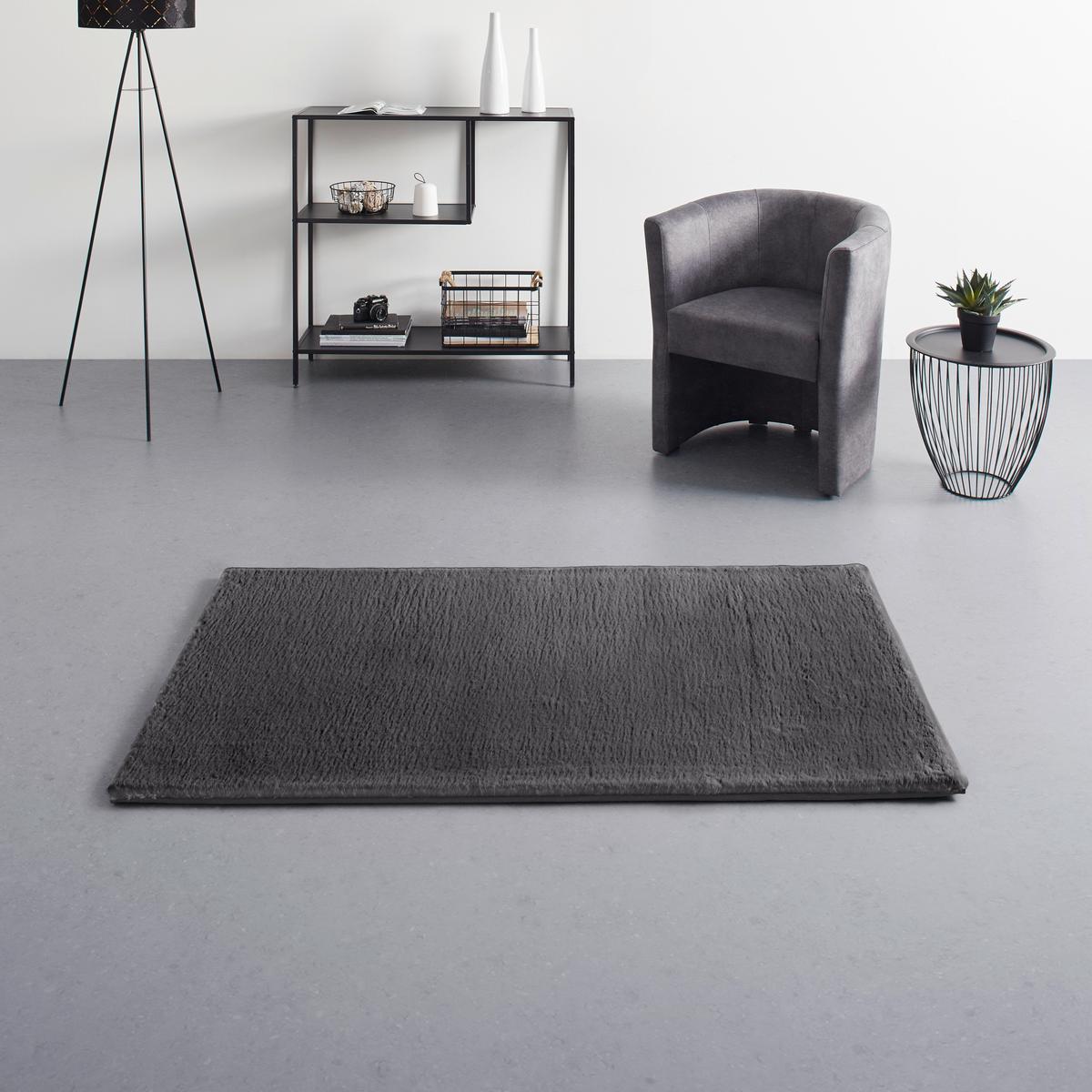 Umetno Krzno Caroline 1 -Akt- - antracit, tekstil (80/150cm) - Mömax