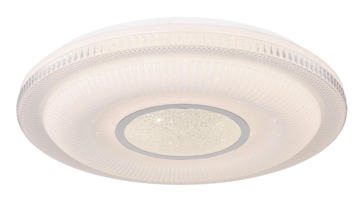 LED-DECKENLEUCHTE 48007FSH-30 TUYA - Design, Glas/Kunststoff (50/8,8cm) - Globo